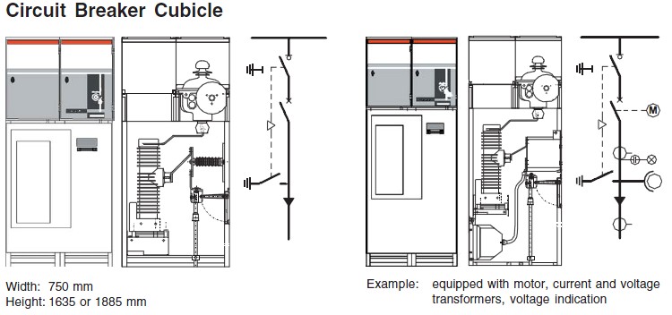 22kV Air Insulated Switchgear AIS Air Insulated SM6 with SF6 Load Break Switch Ring Main Unit