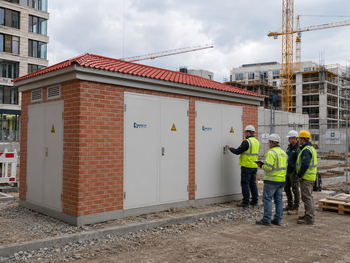 Wind Farm Step-up European Style Industrial Metal Substation with 33kV High Voltage Switchgear for Power Distribution
