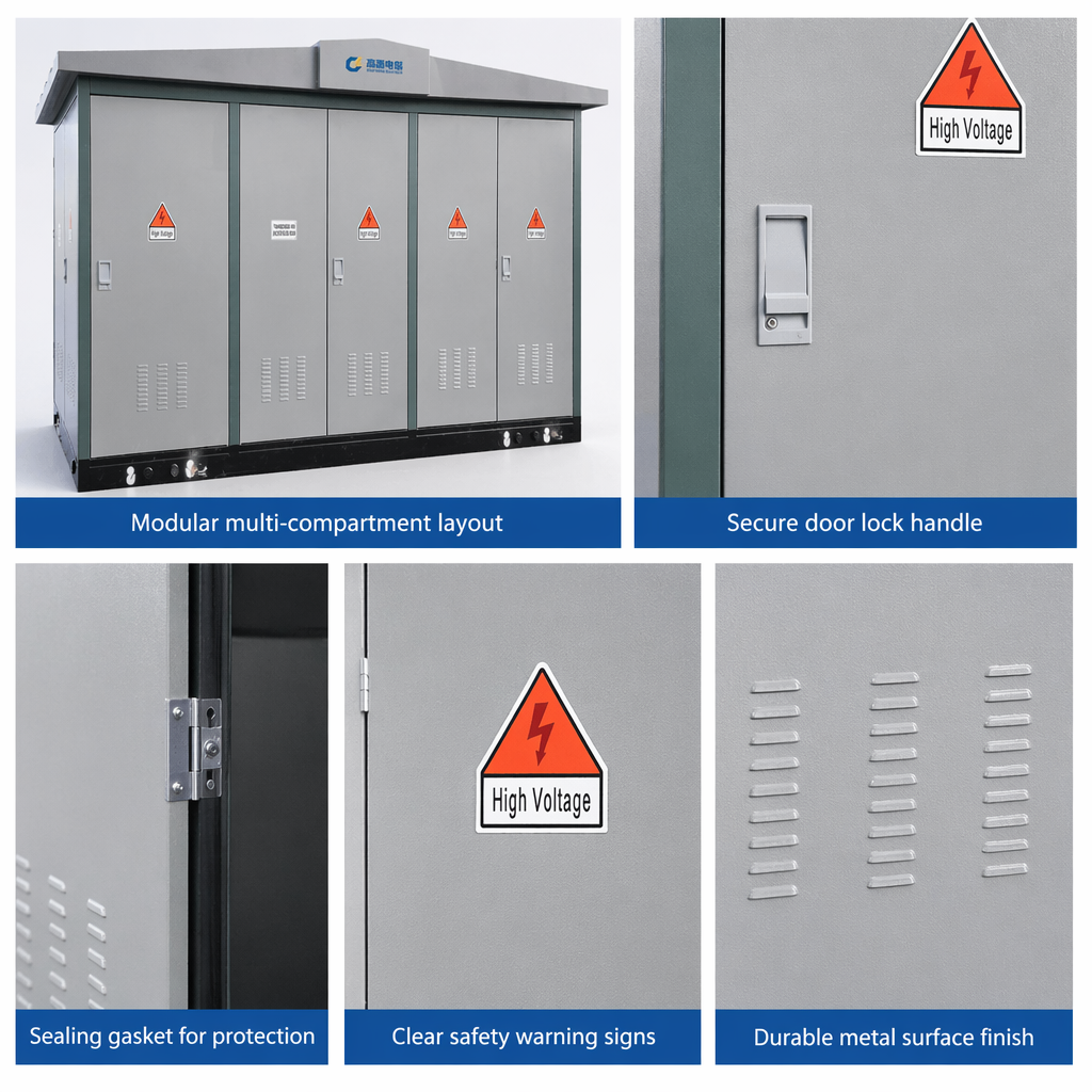 ZBW S20-MRL Box-Type Substation 10kV Compact Prefabricated ONAN Oil-Immersed For Solar Wind Farm Grid