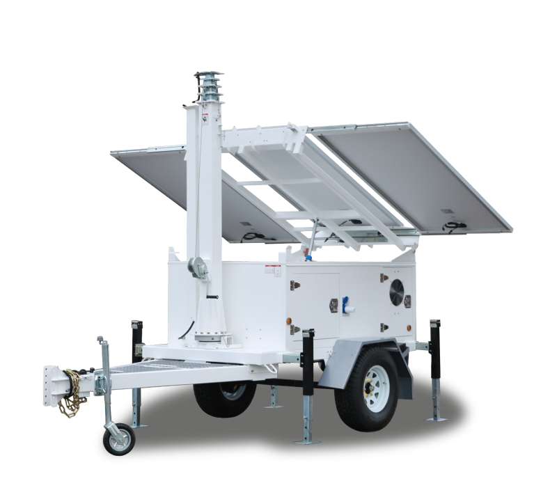 Portable Light Tower Wind Generator Solar Hybrid System