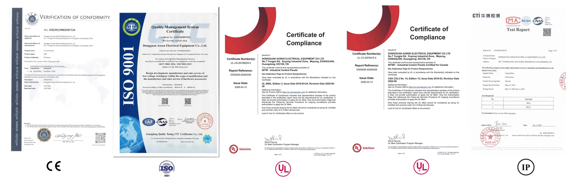 Product Certifications