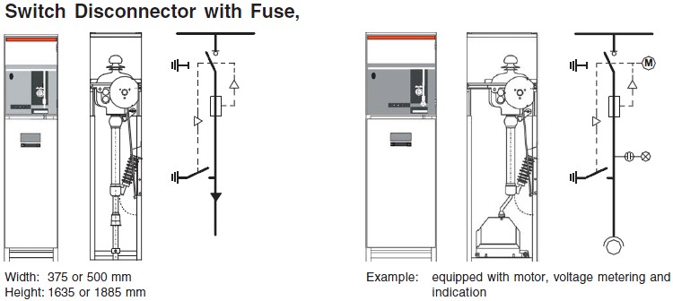 22kV Air Insulated Switchgear AIS Air Insulated SM6 with SF6 Load Break Switch Ring Main Unit