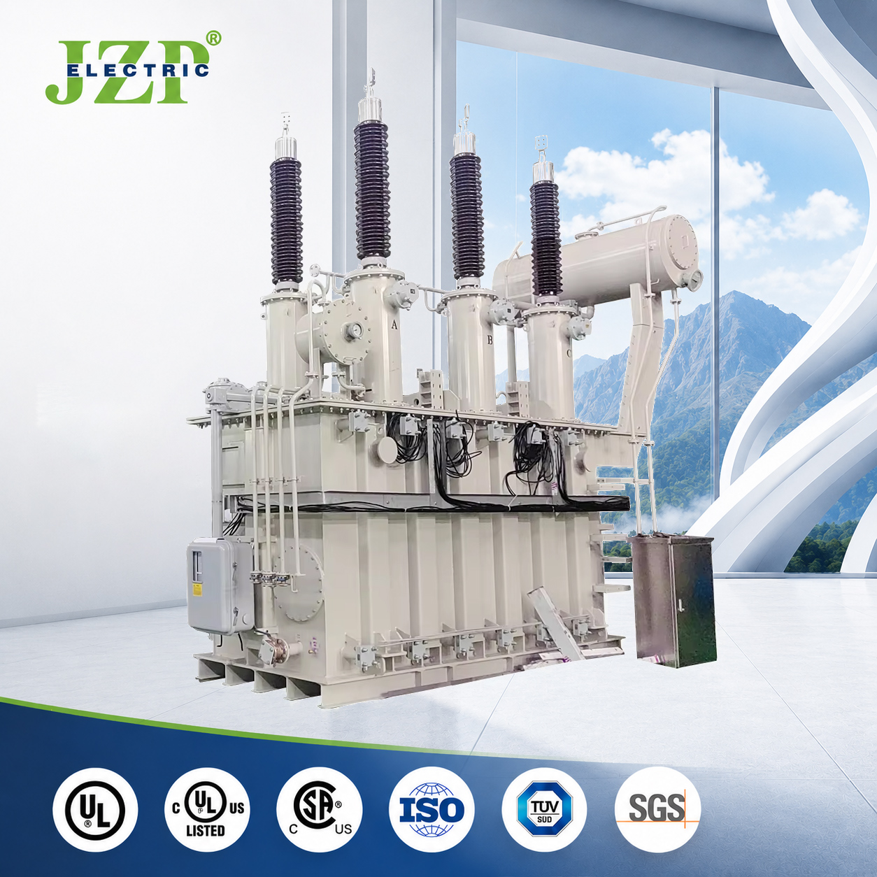 JZP CE/UL Certified Oil Immersed Step up Transformer for Regional Power Grid Substations