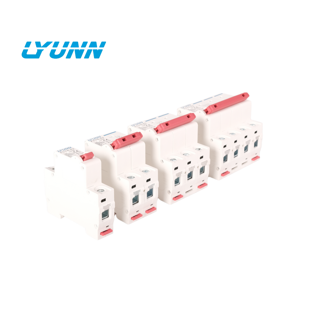 TUV IEC CE XL7 6KA 250V 500V 600V 800V 1000V 1P 2P 3P 4P 10A 16A 20A 25A 32A 40A 50A 63A Solar PV DC MCB Mini Circuit Breaker