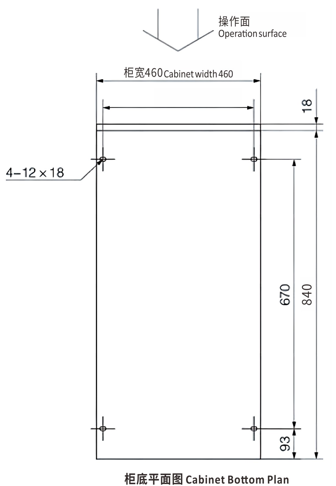 Cabinet Installation Dimensions