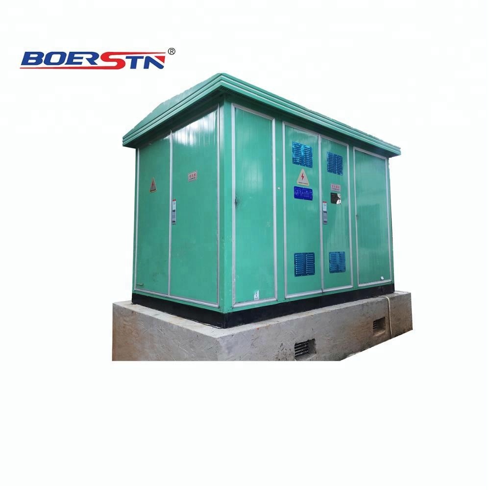 Compact Substation Prefabricated Outdoor Steel Kiosk Substation Power Distribution Equipment With Electrical Transformer