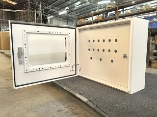 Double Open Door Electrical Box Unit View
