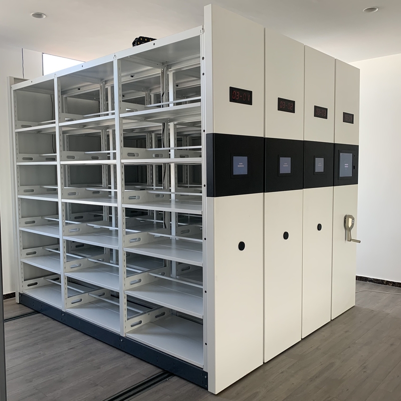 Storage Filing System Smart Movable Archive Galvanized Rack Mobile Compact Shelving Tracking System for Storage
