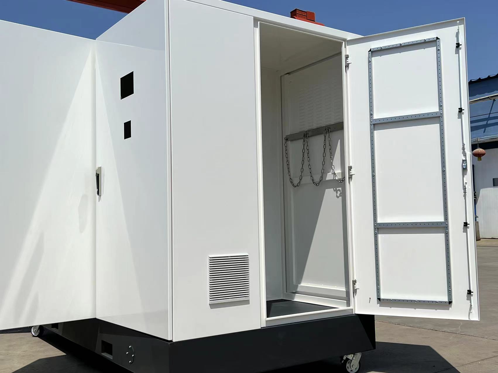 Energy Storage Container Enclosure IP65 Waterproof Outdoor Stainless Steel Powder Coated Cabinet Custom Thickness For Battery
