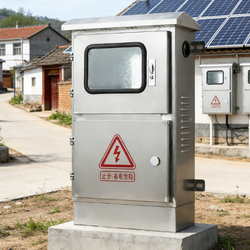 Resilient Outdoor Stainless Steel Photovoltaic and Net Cage for Renewable Installations with Sturdy Hinges 600X800X200mm