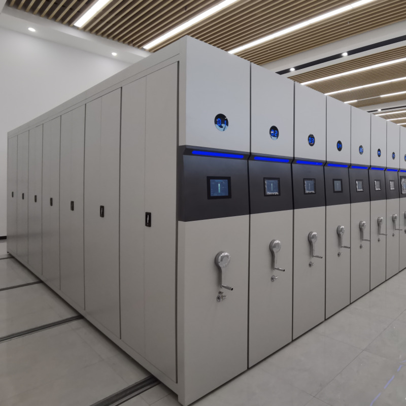 Storage Filing System Smart Movable Archive Galvanized Rack Mobile Compact Shelving Tracking System for Storage