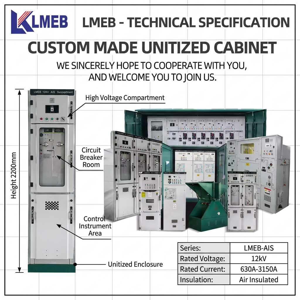 High Voltage 12KV Air-Insulated AIS Panel Metal Clad Switchgear for Power Distribution Industrial for Medium High Voltage
