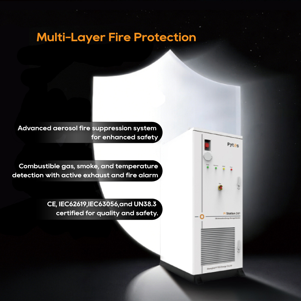 Pytes 261KWh Outdoor Energy Storage Cabinet C&amp;I LiFePO4 BESS Commercial Industrial ESS On-Grid Solar Microgrid System