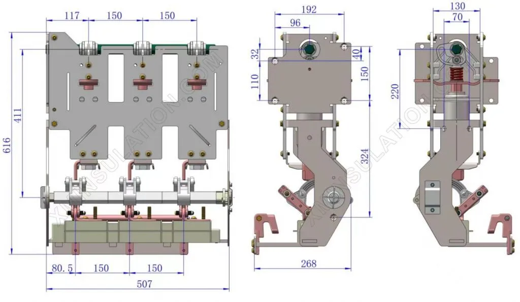 24kv-630A Sf6 Gas Insulated Switchgear (Type B) Gis Rmu