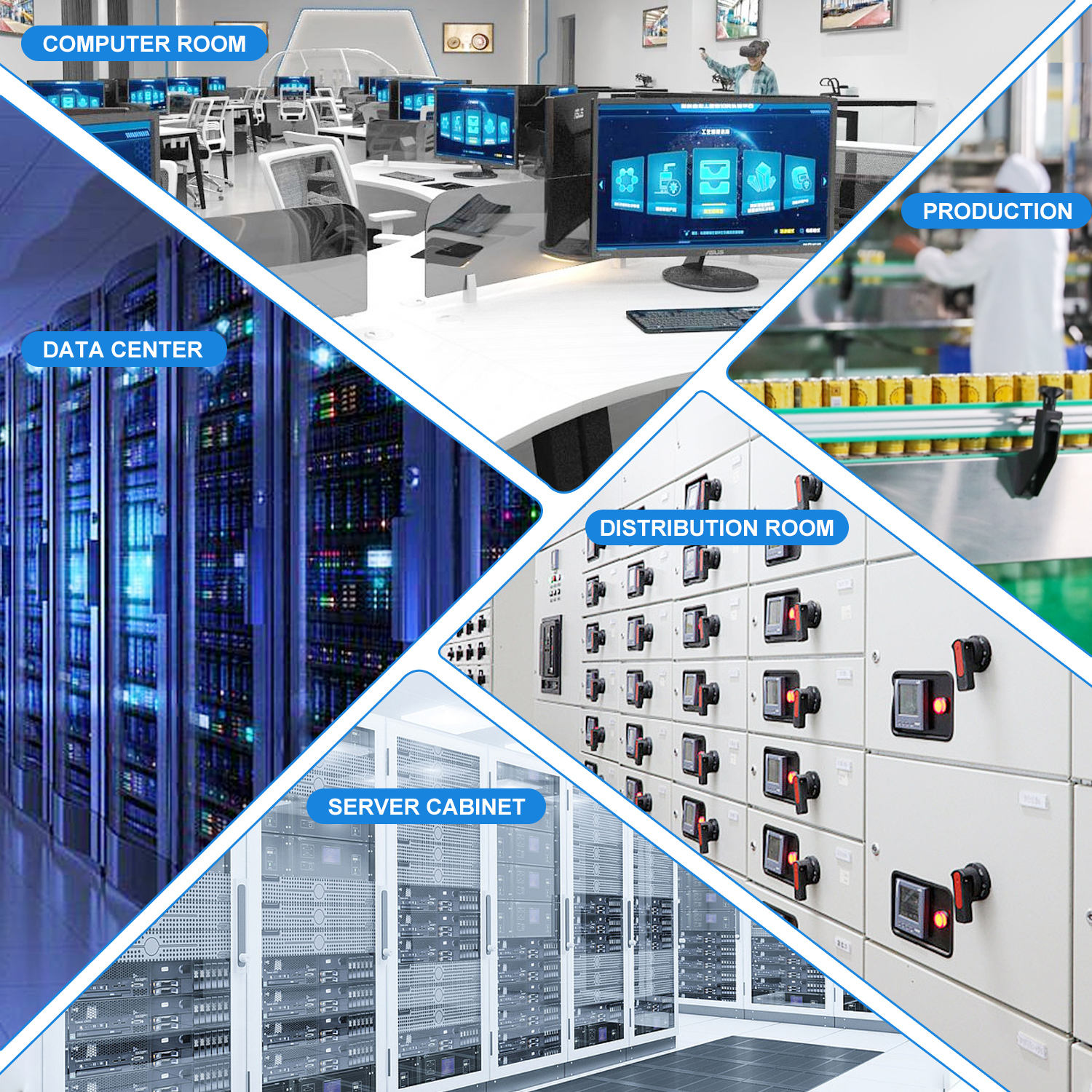 SNMP Remote Managed Intelligent PDU UL Certified Rack Mount Power Distribution Unit With C13 Outlets For Data Center