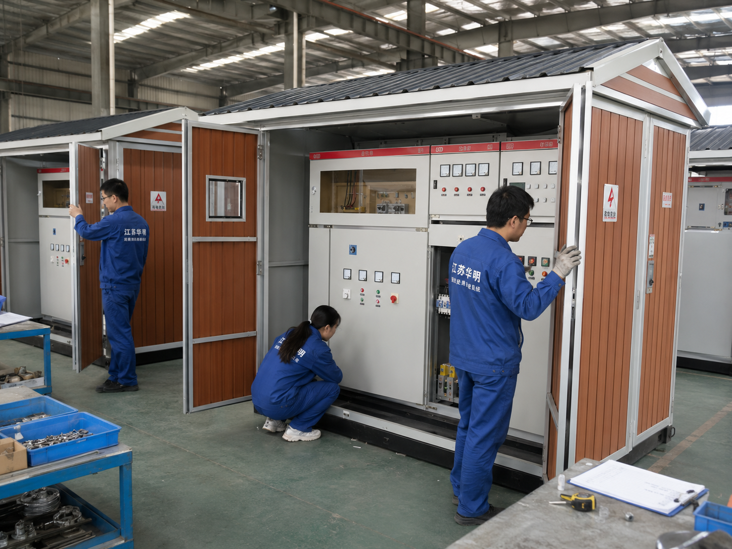 Wind Farm Step-up European Style Industrial Metal Substation with 33kV High Voltage Switchgear for Power Distribution