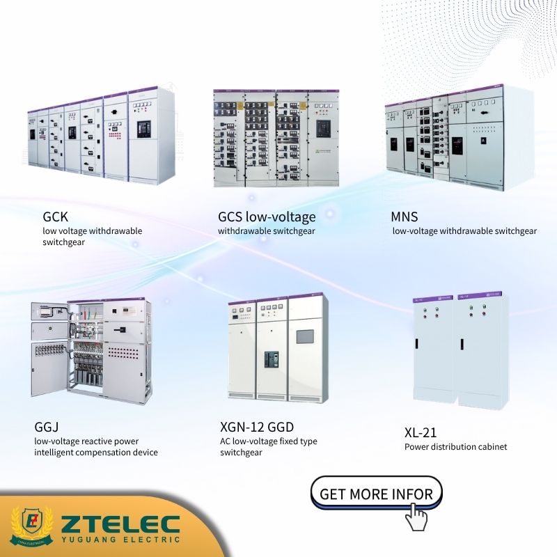 Indoor IP40 50HZ 1000A 4000A Stainless Steel Low Voltage Extractable Switchgear Industrial Use
