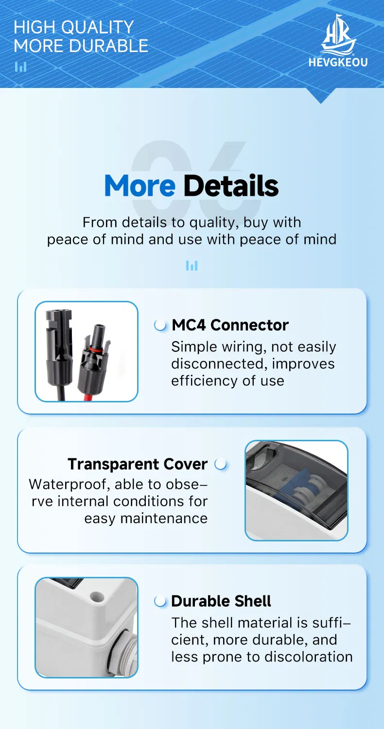 63A 600V DC Solar Disconnect Switch - IP65 Outdoor Isolator Box for PV System, Emergency Maintenance & Safety Shutdown