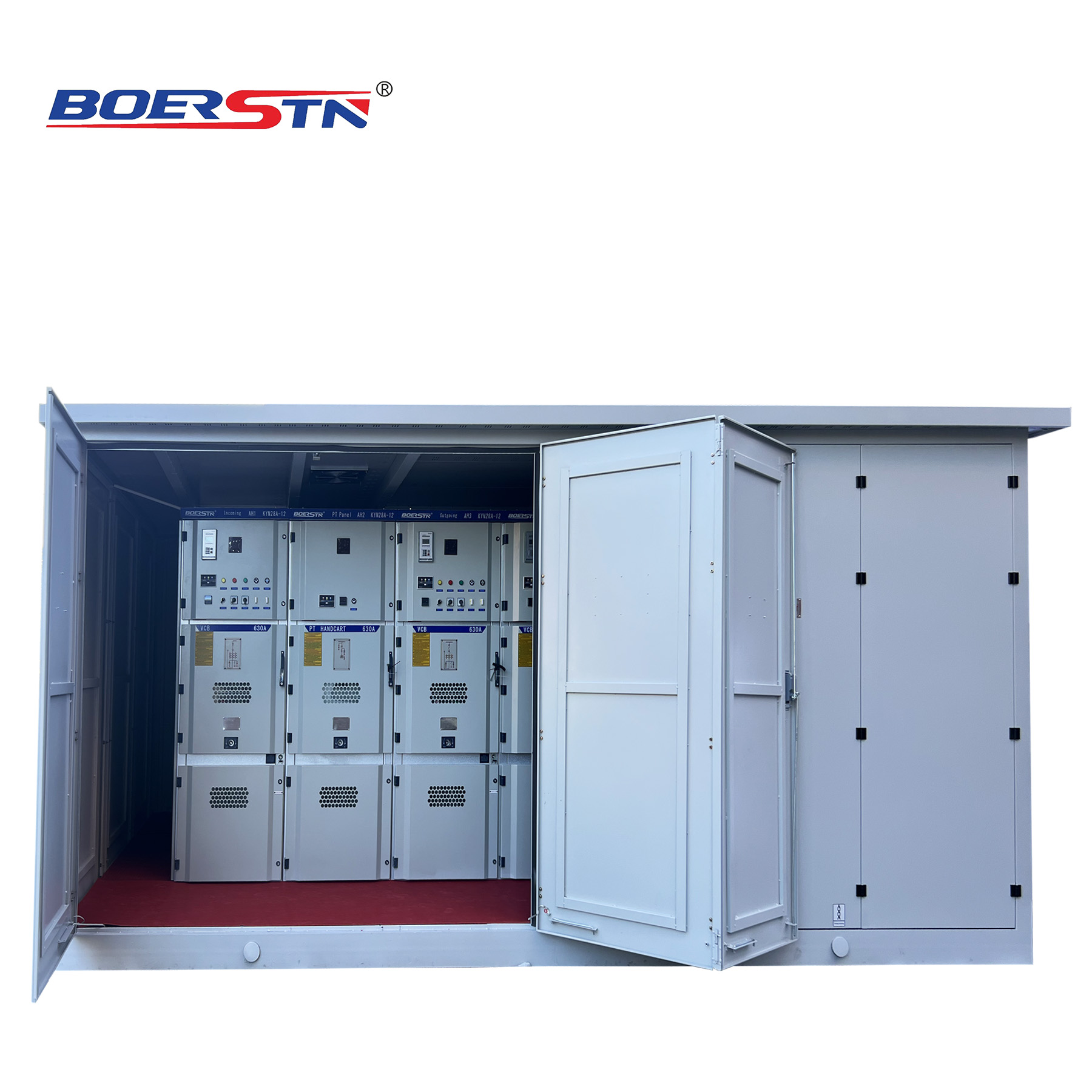 Weatherproof IP55 11kV 33kV Prefabricated Compact Substation Outdoor Combined Box Type Transformer Complete Set Power Supply