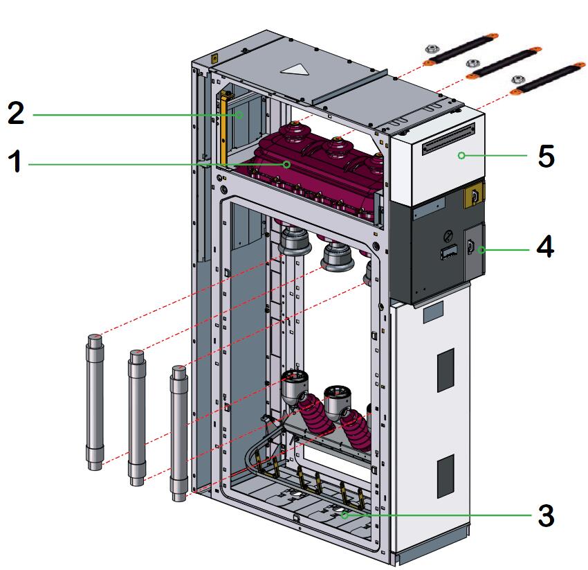 22kV Air Insulated Switchgear AIS Air Insulated SM6 with SF6 Load Break Switch Ring Main Unit