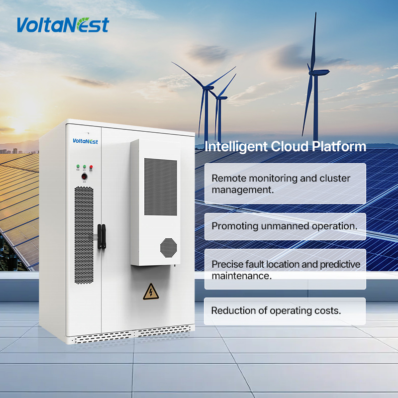 VoltaNest 100kW 215kWh LFP Battery Solar Energy Storage System High Voltage C &amp; I ESS Cabinet Commercial and Industrial