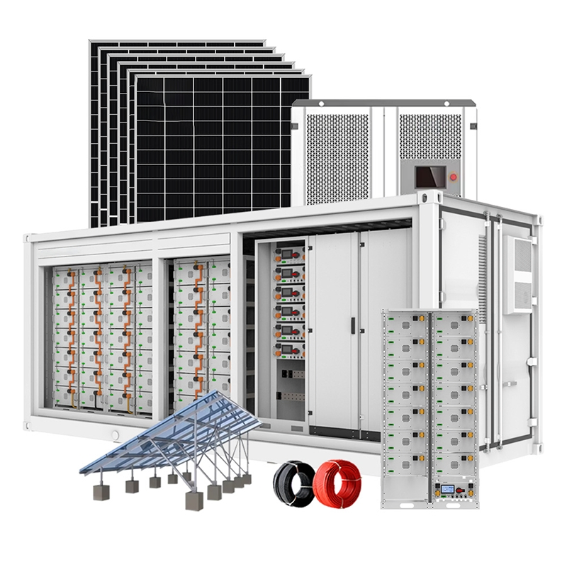 Outdoor Solar/Wind Power System 20FT-2.15mwh Lithium LiFePO4 Battery Energy Storage Container Bess