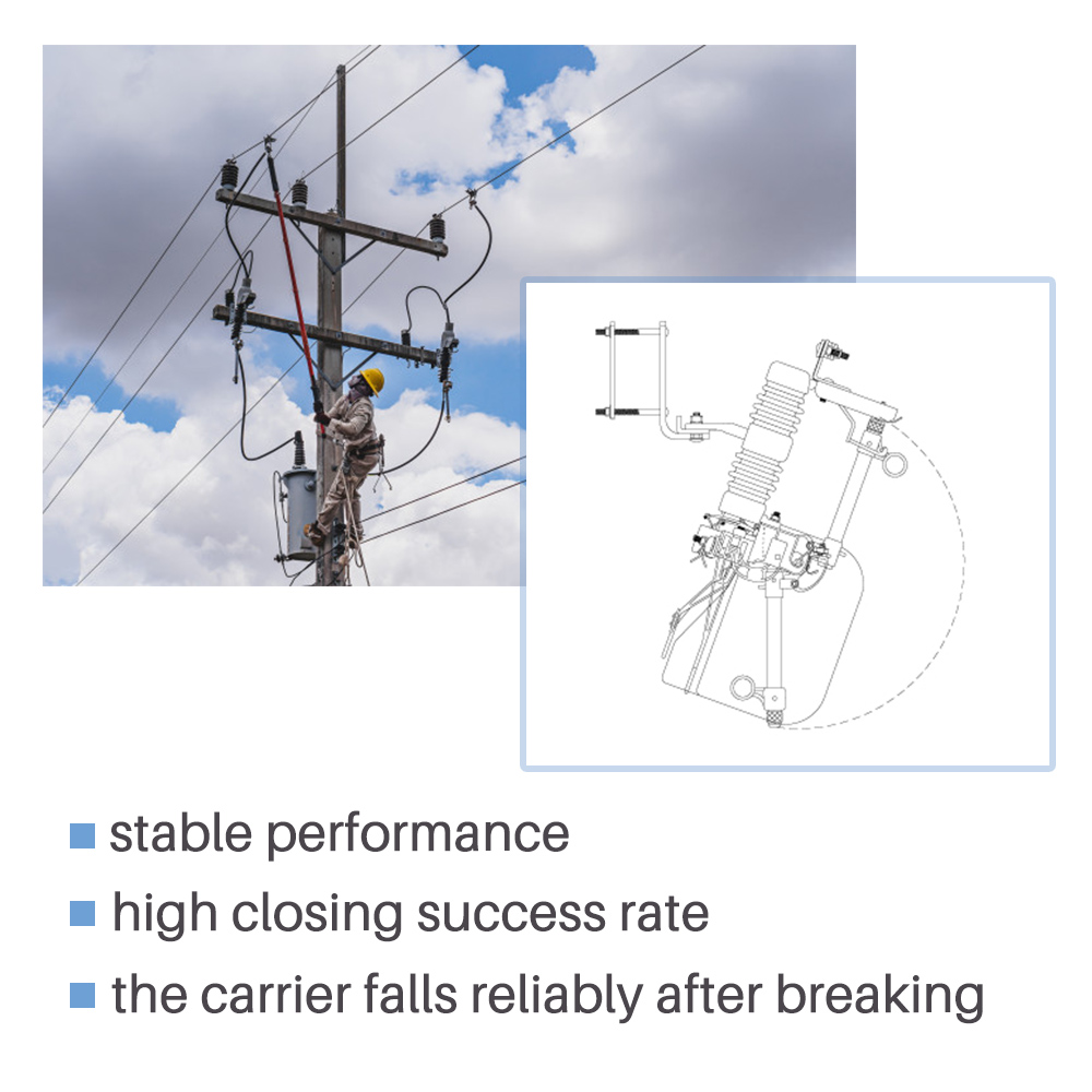 10KV,15KV,24KV,27KV,33KV,38KV IEC&amp;IEEE Standard Medium And High Voltage Dropout Fuse Cutout