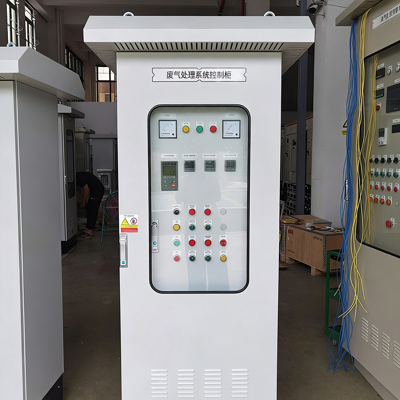 Custom Steel Electrical Panel Cabinet Power Distribution Equipment For Exhaust Gas Treatment