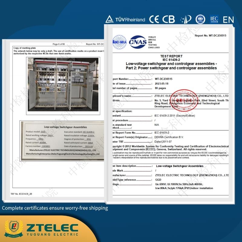 Indoor IP40 50HZ 1000A 4000A Stainless Steel Low Voltage Extractable Switchgear Industrial Use