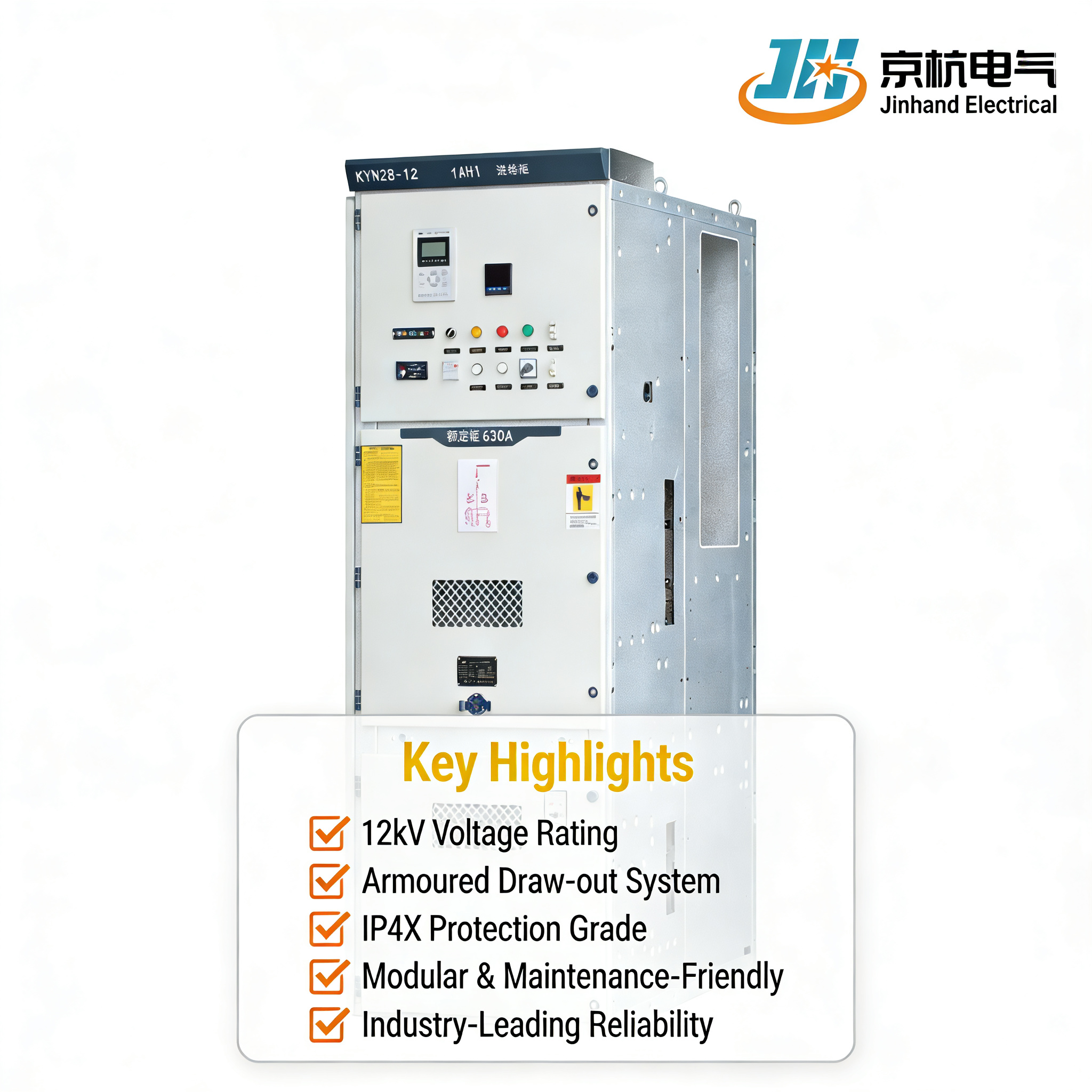 Air Insulated Switchgear AIS 12kV Drawout Type Medium Voltage Switchgear Cabinet for Substation and Industrial