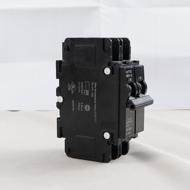 HIITIO UL489 Listed Din Rail Circuit Breakers MCB Miniature Circuit Breakers DC/AC Air Circuit Breakers