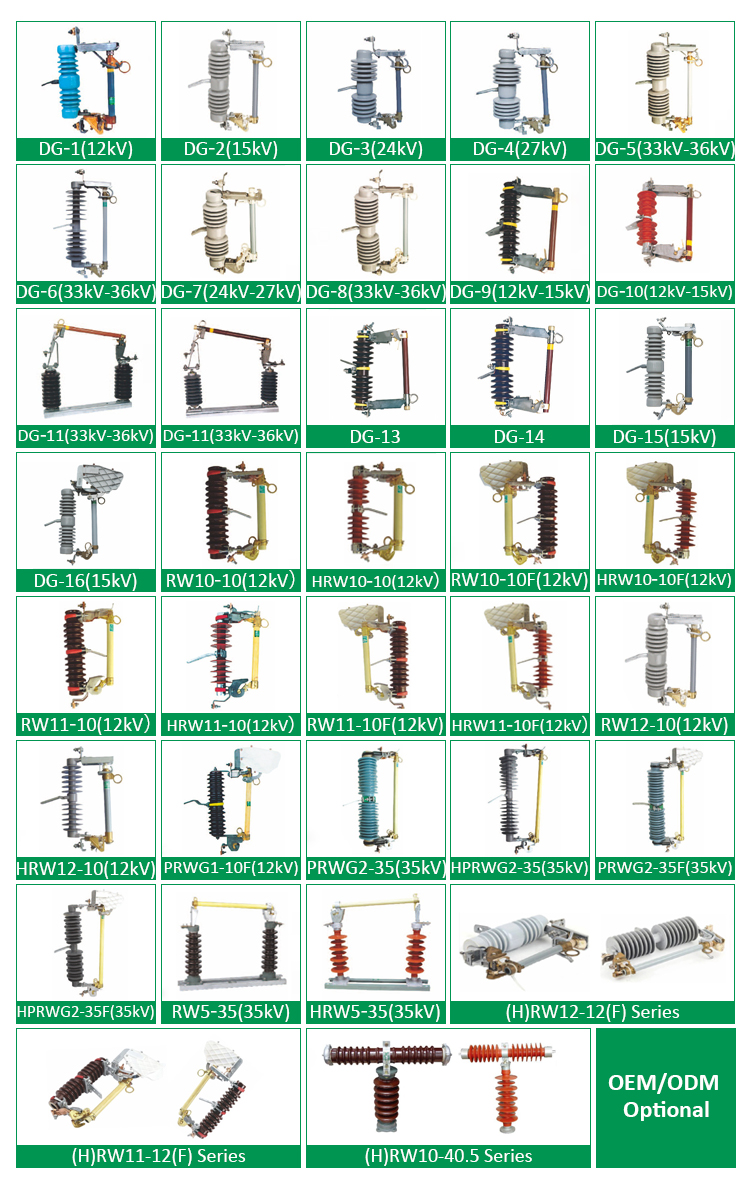 High Voltage Cutout Fuses Series