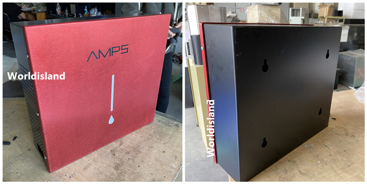 Aluminum box--Anodized--Red color