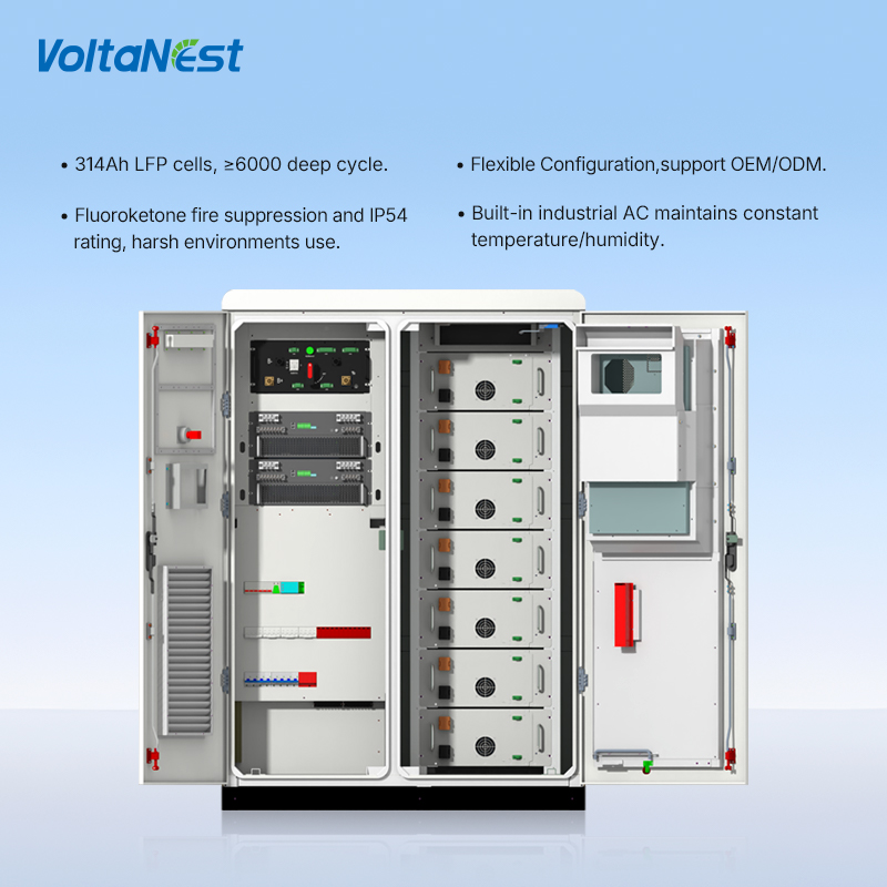 Custom 61kWh 112kWh 100kWh 200kwh Solar Hybrid All-in-one LFP Commercial & Industrial Energy Storage System Cabinet Outdoor