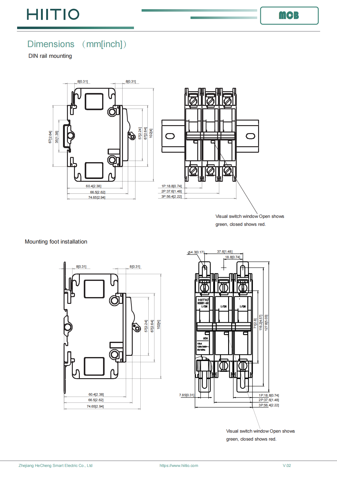 UL489 Listed Din Rail Circuit Breakers MCB Miniature Circuit Breakers DC/AC Air Circuit Breakers