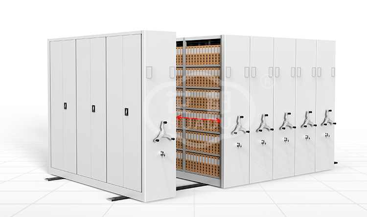Storage Filing System Smart Movable Archive Galvanized Rack Mobile Compact Shelving Tracking System for Storage