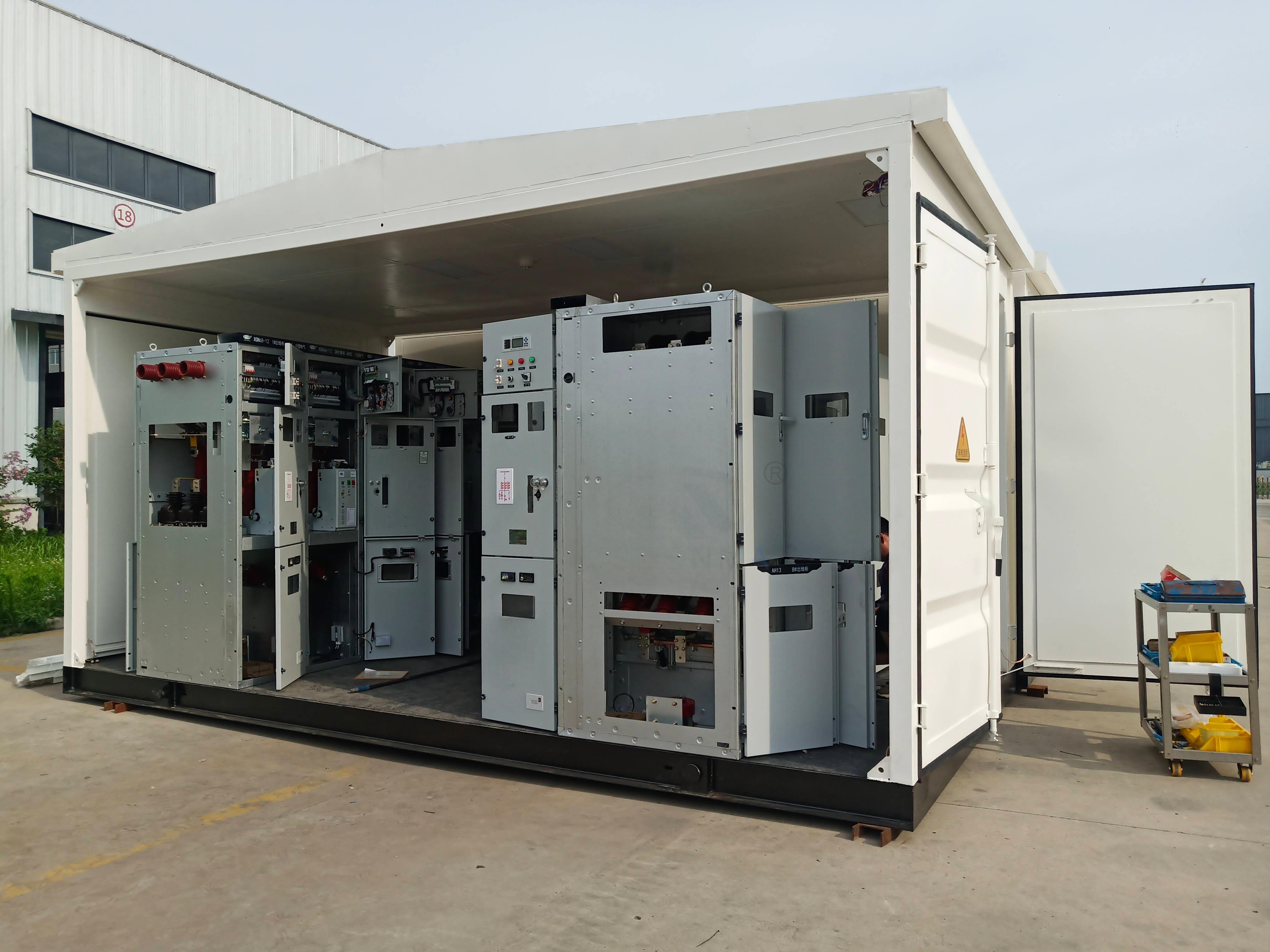11kV 35kV Outdoor Containerized Substation Compact Pad Mounted Transformer Substation For Solar Wind