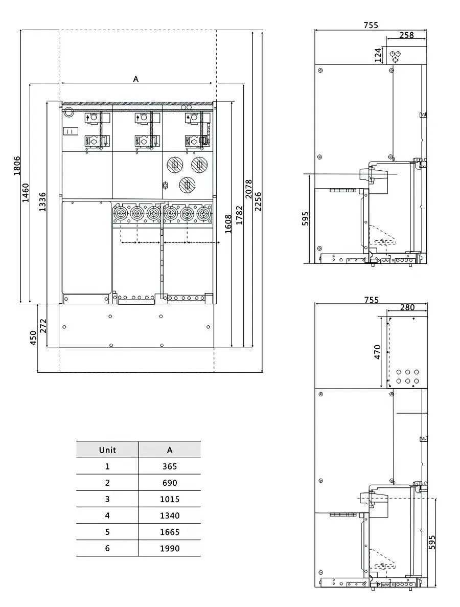 12kv-630A Sf6 Gas Insulated Switchgear Gis Rmu