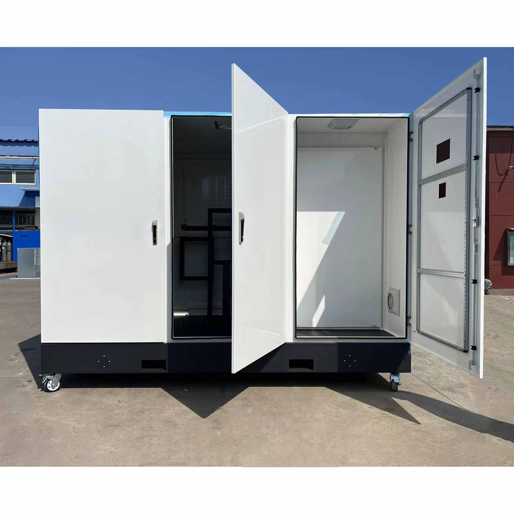 Energy Storage Container Enclosure IP65 Waterproof Outdoor Stainless Steel Powder Coated Cabinet Custom Thickness For Battery