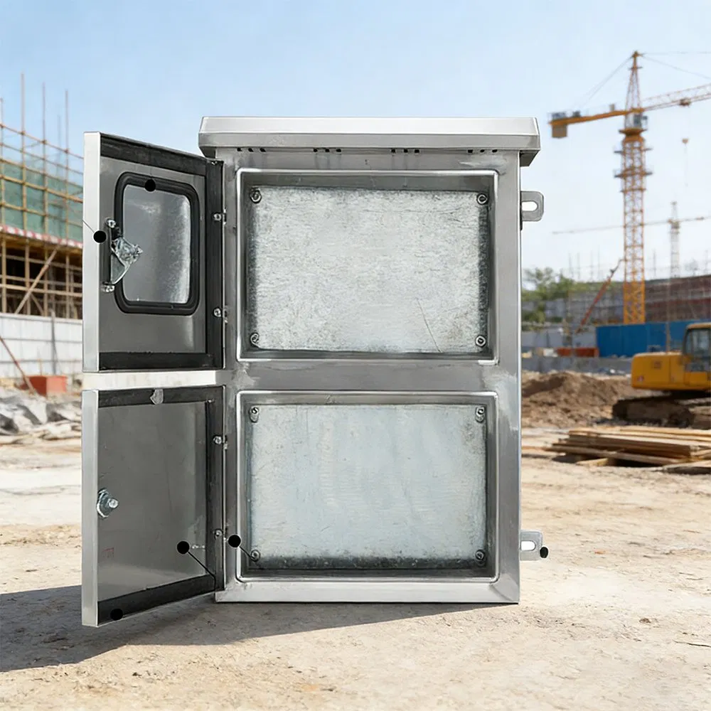 Weatherproof Outdoor Stainless Steel Photovoltaic and Net Cage with Galvanized Base Plate