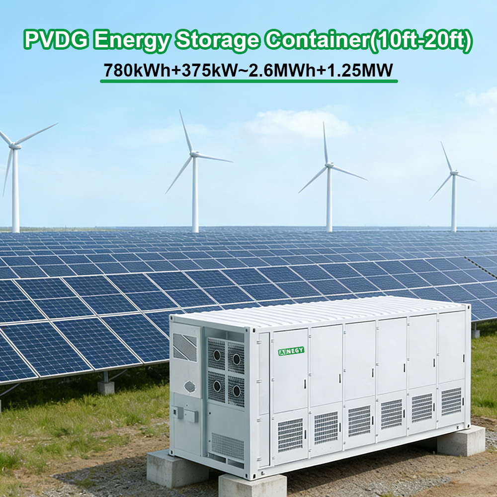 AINEGY Industrial Containerized Energy Storage Container, Battery Energy Storage System BESS For Commercial Projects