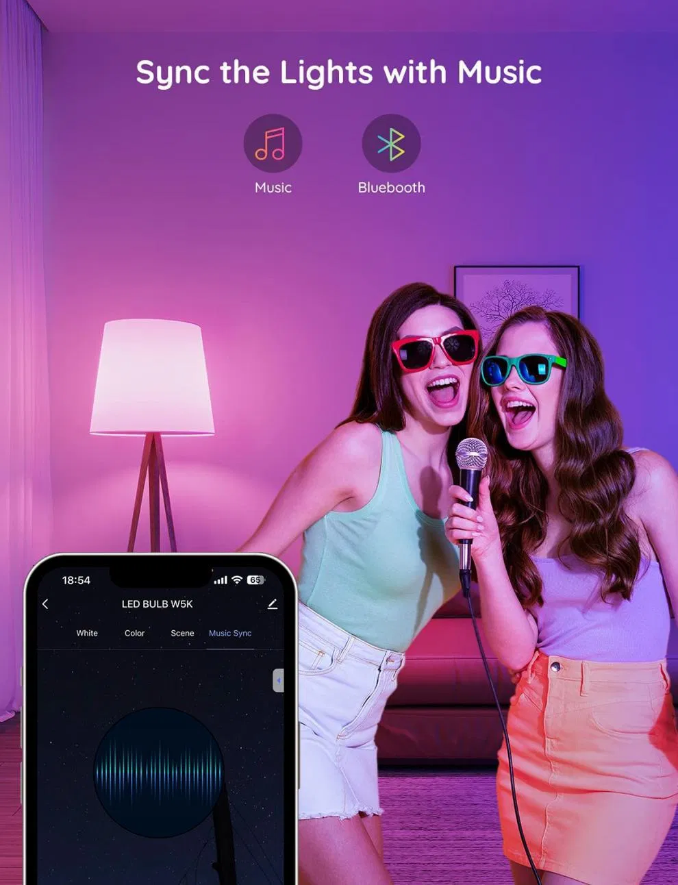 APP-Controlled Doodle RGB Bulb
