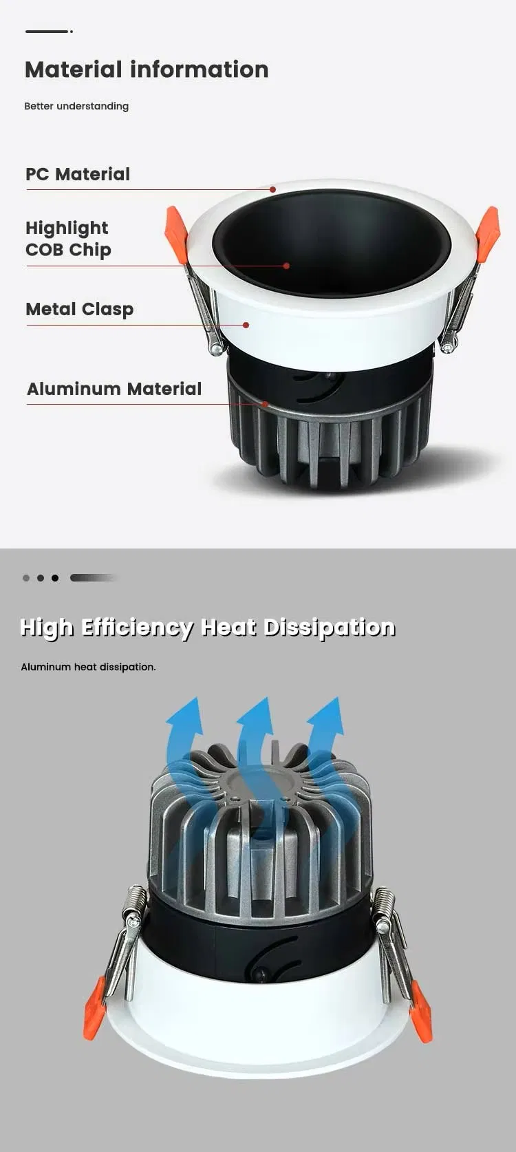 LED Downlight Dimensions