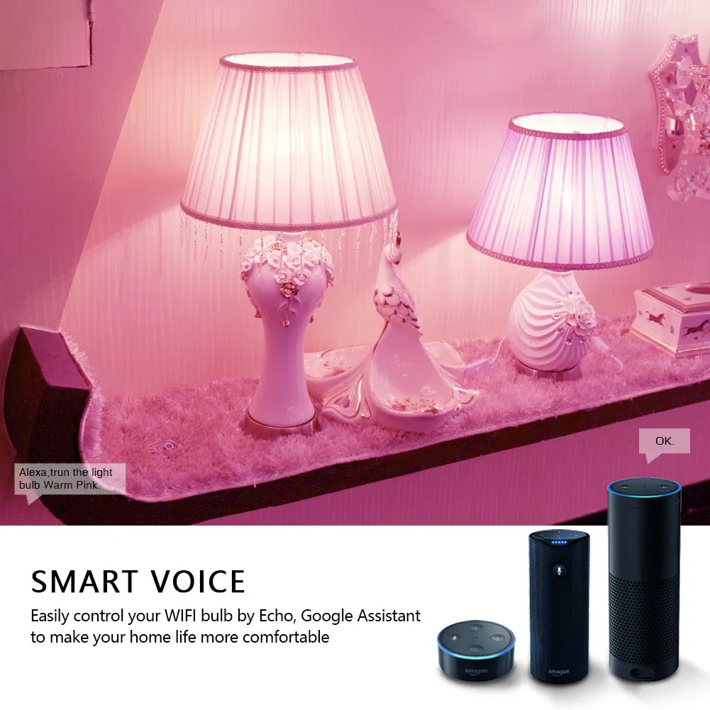 High Quality Customized The Best Smart WiFi Controlled Color Changing LED Bulb
