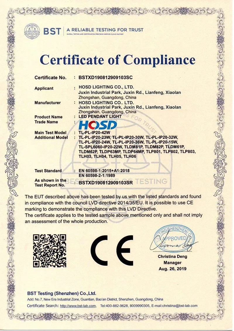 Safety Standard Certification