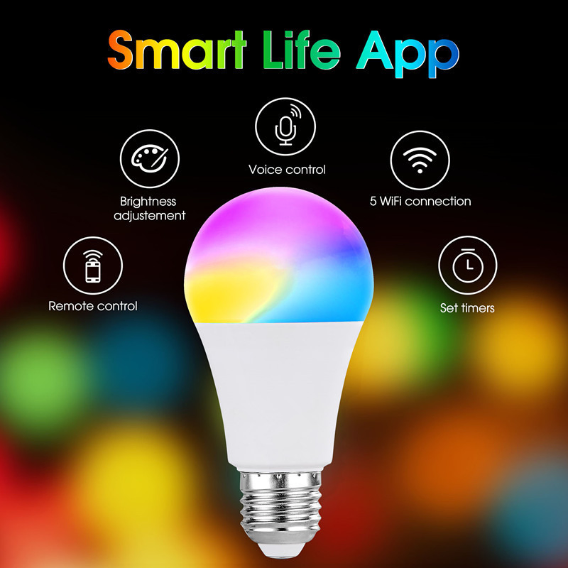 LED Doodle WiFi Smart Bluetooth Bulb: APP-Controlled Doodle RGB Bulb with Color-Changing LED