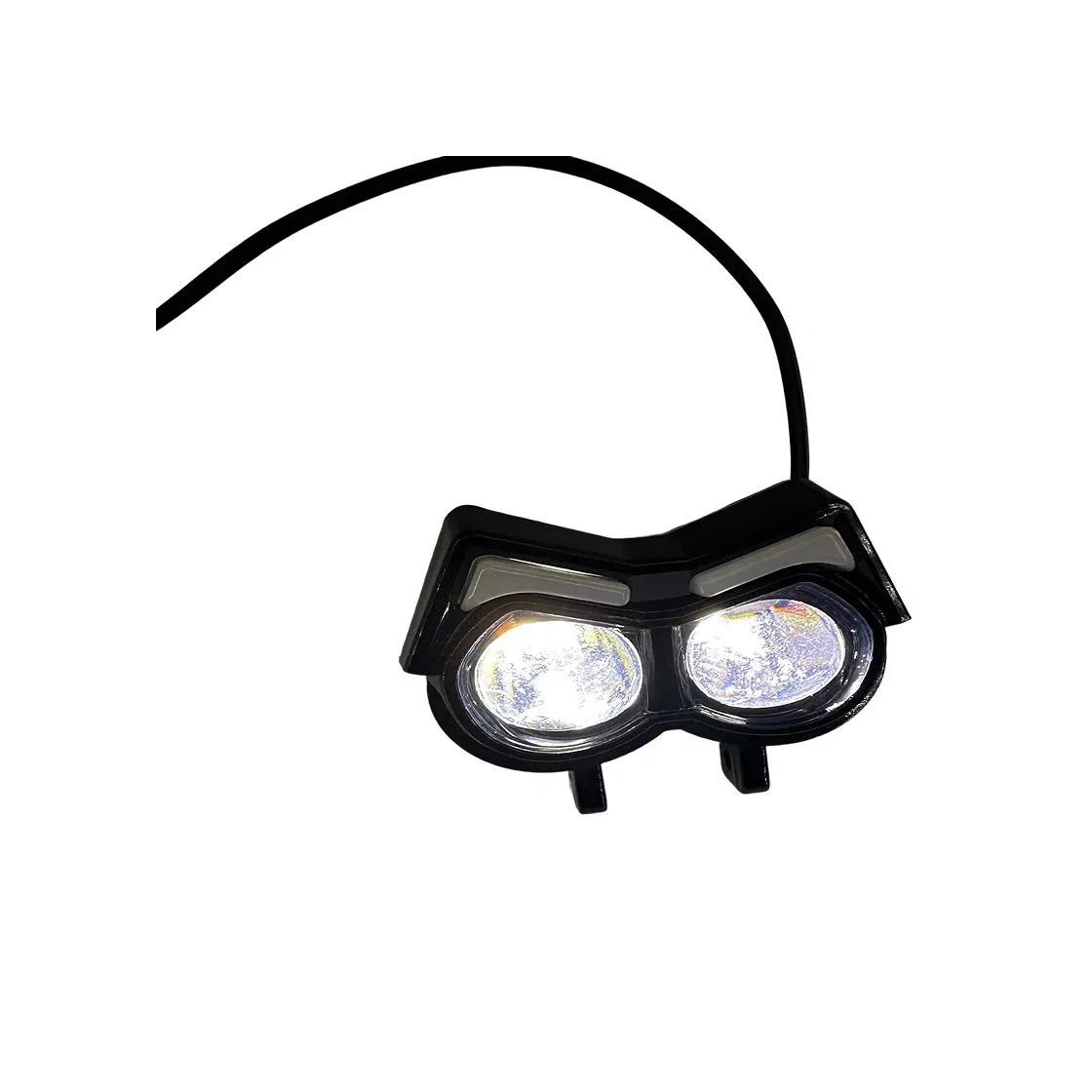 High-Intensity LED Motorcycle Spotlight for Night Riding Adventures Durable Waterproof Motorcycle Spotlight with Adjustable Brightness Features