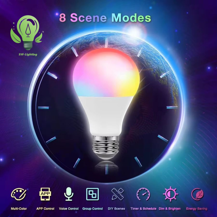 A60 LED Light 9W 10W 12W 15W LED Energy Saving Smart Spotlight Bulb Lamp White LED Bulb with E27 B22