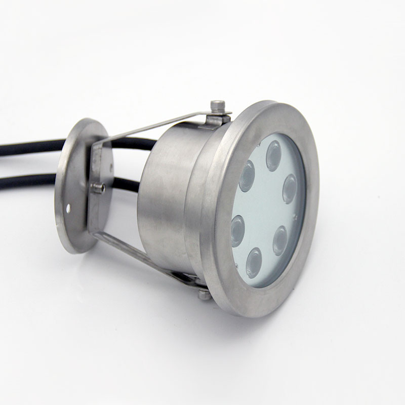 RoHS IP68 Stainless Steel Luminous RGB Warm White LED Underwater Pool Spotlight