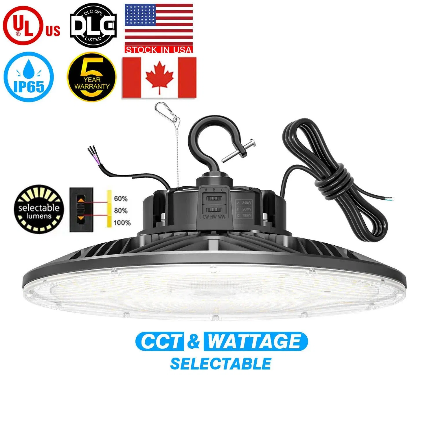 Best Selling UFO Highbay 240W LED Replacement Garage Lights High Bay Light